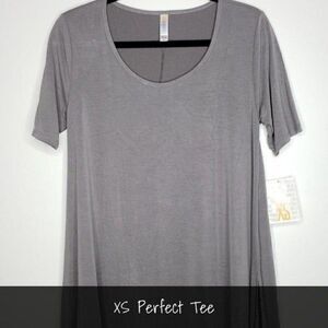 LuLaRoe Perfect T XS Solid Grey NEW